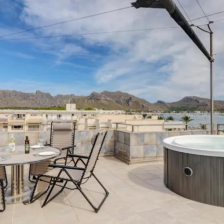 Elegant With Sea View In Puerto De Pollenca 120m² Jacuzzi Διαμέρισμα *