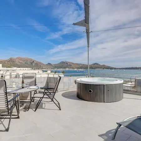 Elegant With Sea View In Puerto De Pollenca 120m² Jacuzzi Port de Pollenca